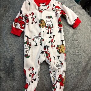 Carter's Milk and Cookies Holiday Footie Size 3m